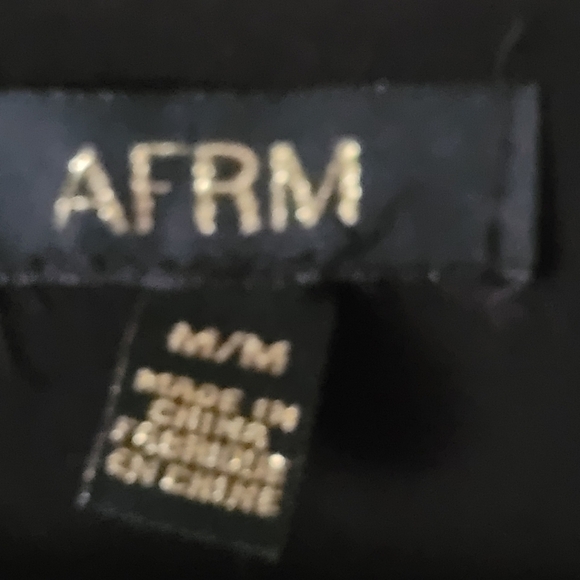 AFRM Black Long Sleeve Wrap Front Bodysuit M - Picture 7 of 8